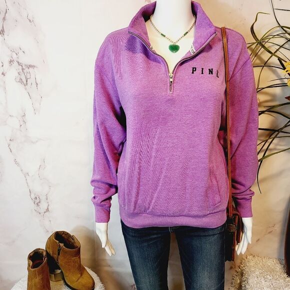 Pink Victoria's Secret purple lavender pullover sweatshirt - Picture 2 of 7